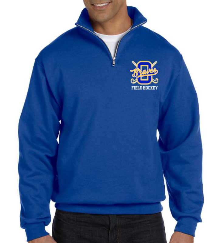 Braves FH blue fleece 1/4 zip