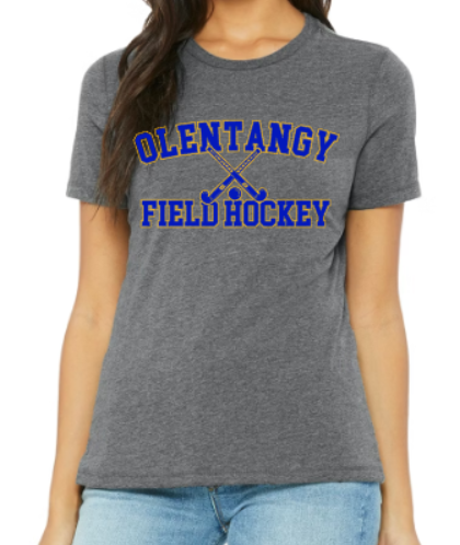 Ladies Braves FH crossed sticks grey soft t-shirt