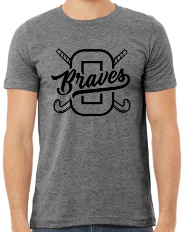 Braves FH 2025 blackout reverse t-shirt triblend t-shirt