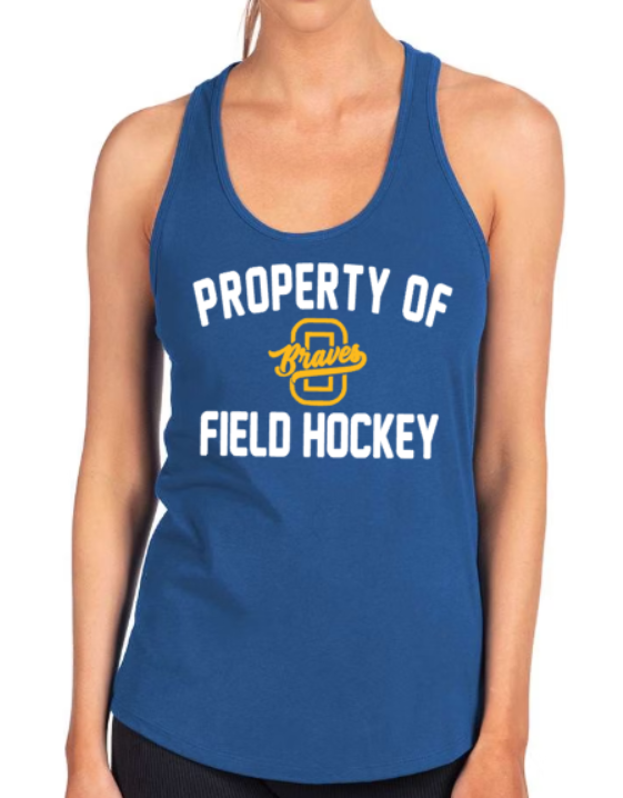Blue property of Braves FH racerback tank