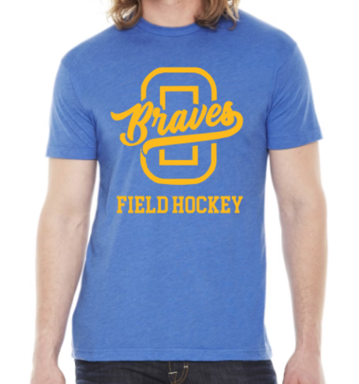 Braves O Field Hockey blue triblend t-shirt