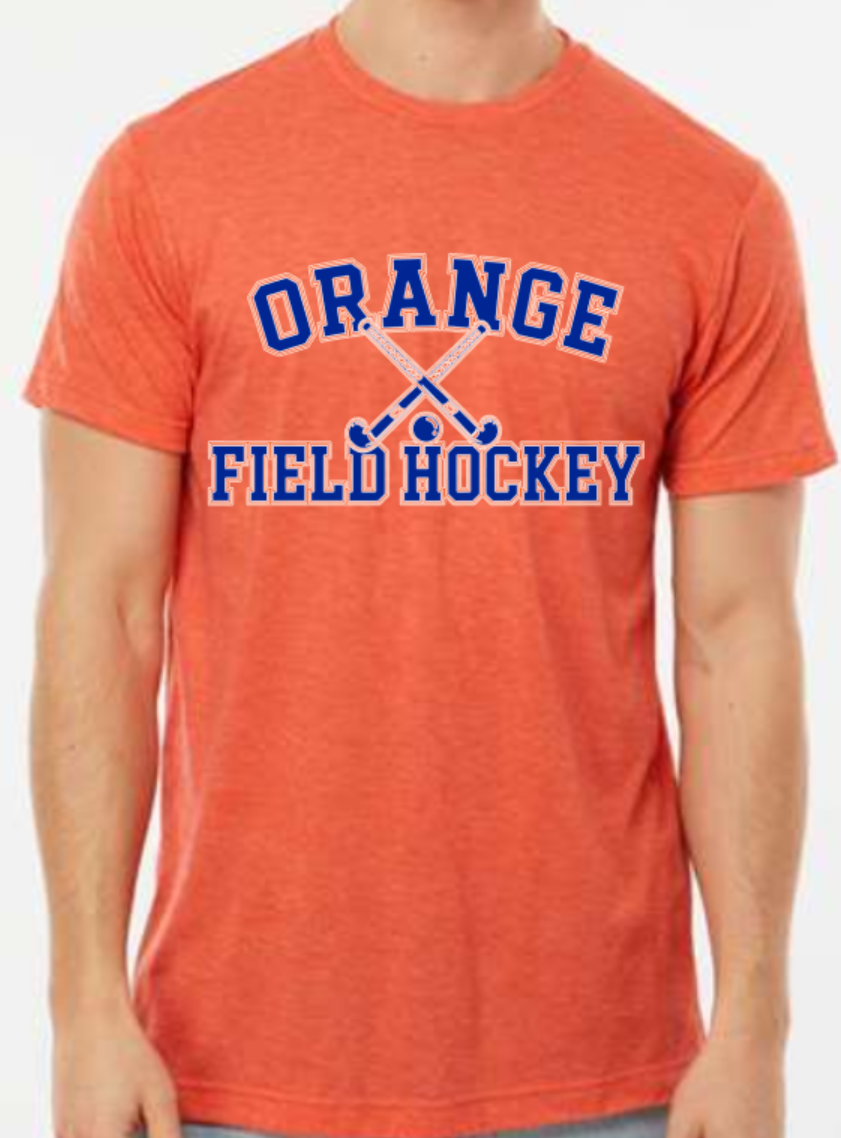 Orange FH crossed sticks t-shirt orange