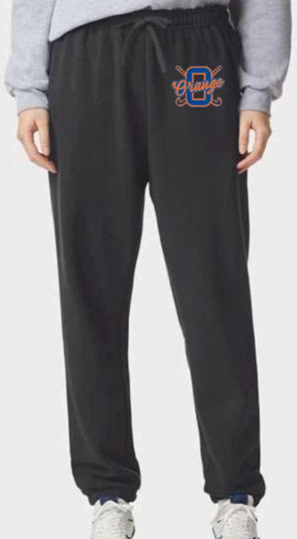 Orange FH logo sweatpants black